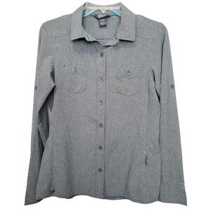 Outdoor Research Women's Reflection Long Sleeve Button-Up Shirt Size M UPF 50+